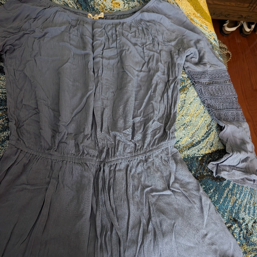 Elegant Blue Women's Romper